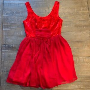 Free People Red Holiday dress